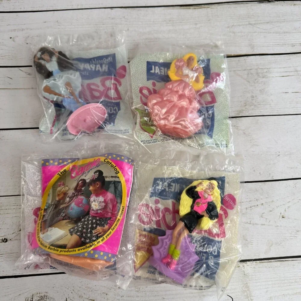 1990 McDonald’s Barbie Happy Meal Toys Sealed Vintage Lot‎ of 4